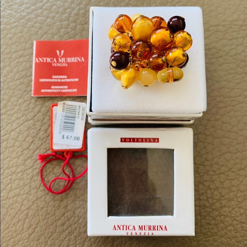 murano glass ring